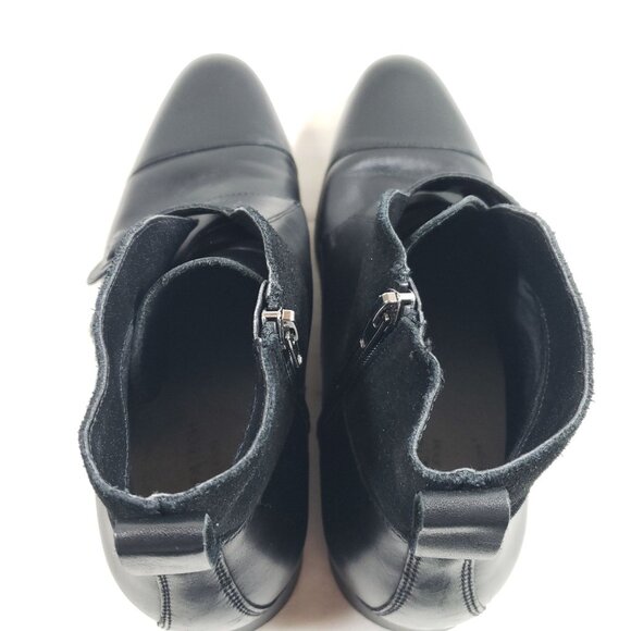 Alfani Callan Mens Size 9.5 Black Monk Strap Ankle Boots Leather Upper - Picture 7 of 9